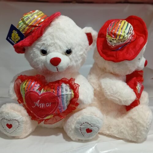 Urso Pelúcia Sofisticado 30cm