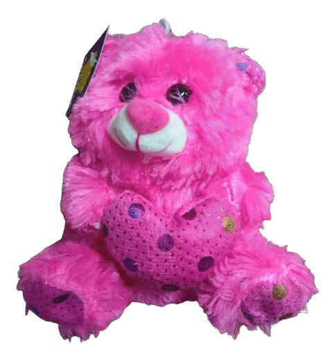 Urso c/Coração PP-"15cm" p/Cesta