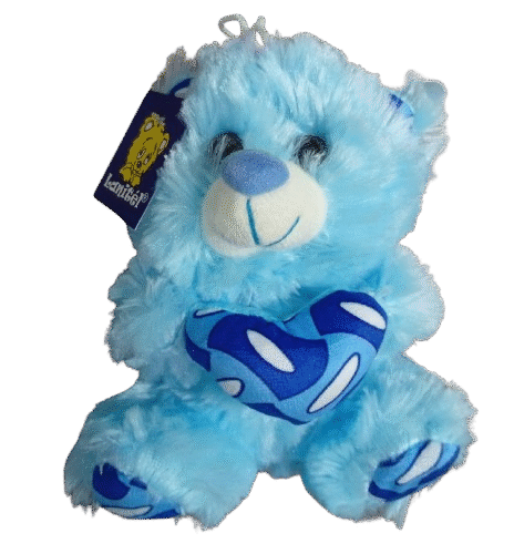 Urso c/Coração PP-"15cm" p/Cesta