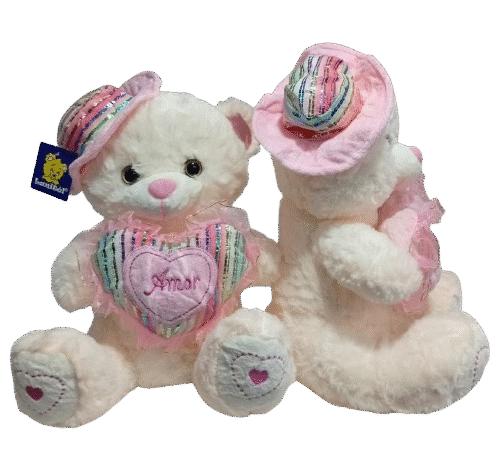 Urso Pelúcia Sofisticado 30cm