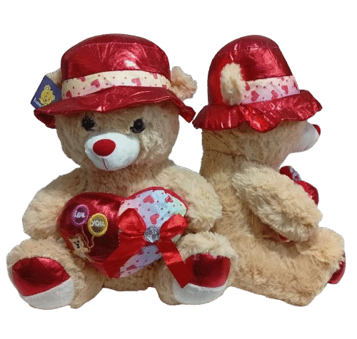 Urso Pelúcia Sofisticado 30cm