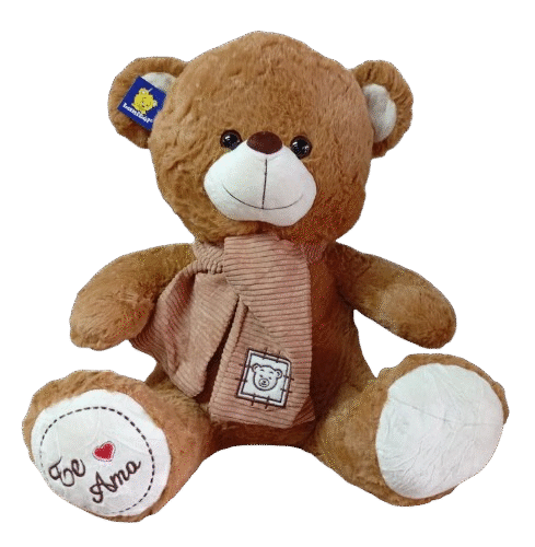 Urso Cachecol Sofisticado "Grande" 50cm