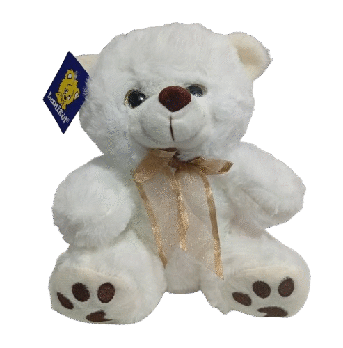 Urso c Laço "22cm" p/Cesta