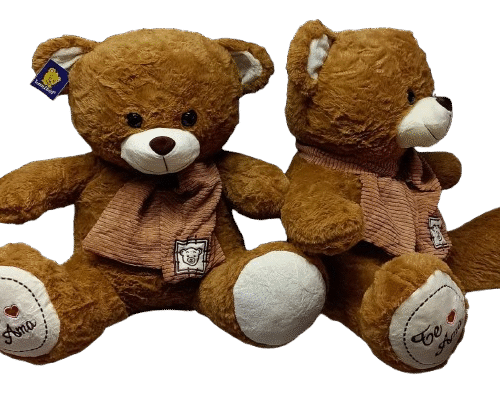 Urso Cachecol Sofisticado "Grande" 50cm