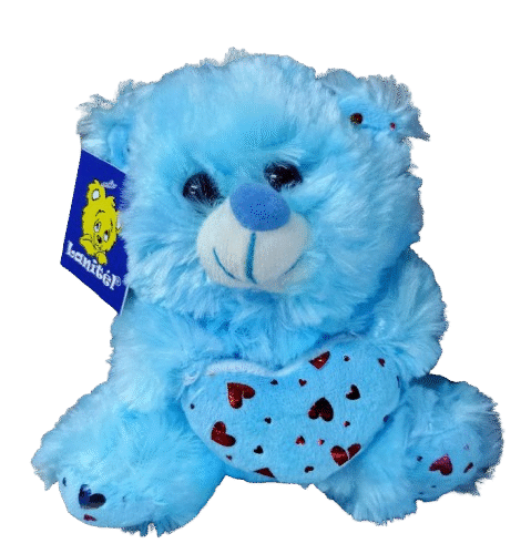 Urso c/Coração PP-"15cm" p/Cesta