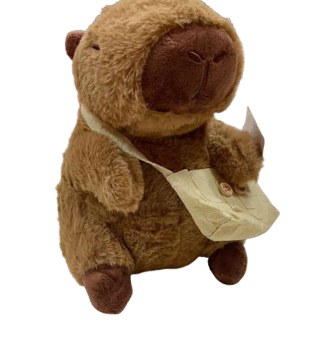 Capivara Com Bolsa 23cm