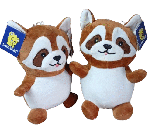 Guaxinin pelúcia 20cm