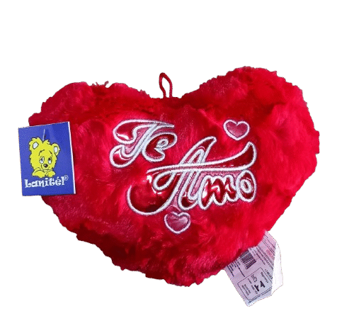 Coração Pelúcia 20cm p/Cesta