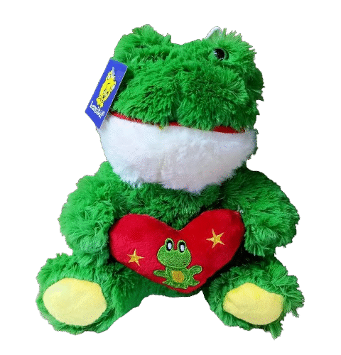 Sapo pelúcia p/cesta 20cm