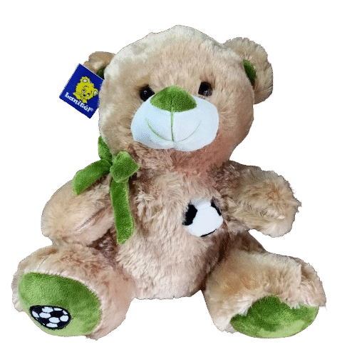 Urso c/bola 30cm Sofisticado