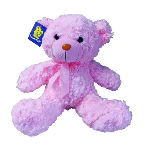 Urso "27cm" p/Cesta/Rosa