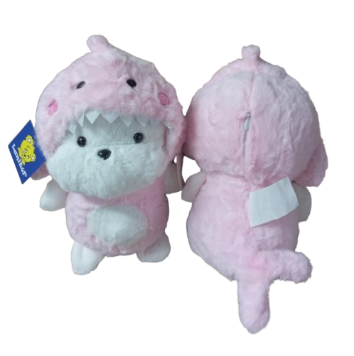 Urso c/fantasia de Tubarão- 22cm