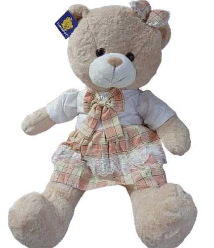 Urso com Vestido 65cm