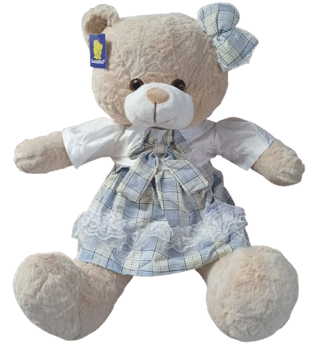 Urso com Vestido 65cm